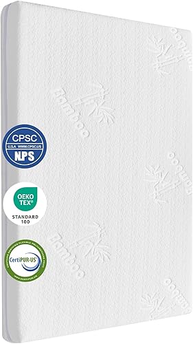 Miniatura 24 de colchones Pack n Play de 38x26: Almohadilla de colchón Pack n Play de espuma viscoelástica con gel de doble cara de 1.5 pulgadas de grosor que se