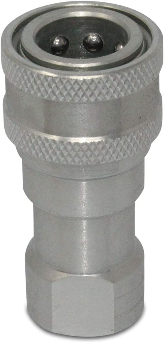 Kubota 7J61266323 Replacement Female Hydraulic Quick Coupler, 1/4” NPT