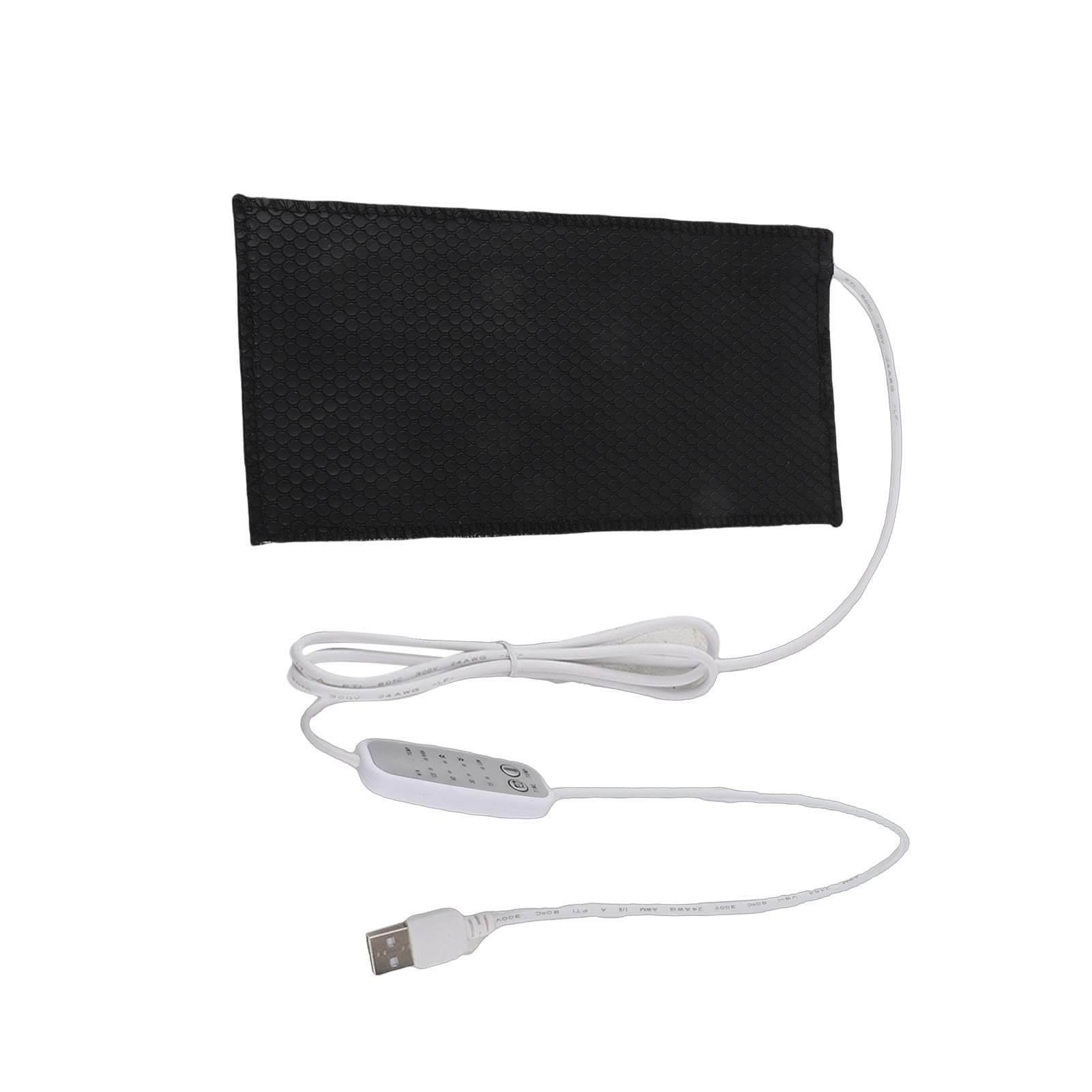 Elektrisches Heizkissen DC5V 20-40 ℃ 4 Zahnradanpassung USB-Kraft Elektrische Stoffheizung Waschbares Biegung für Kleine Wohnsitzwärme Wärme (20X25cm)