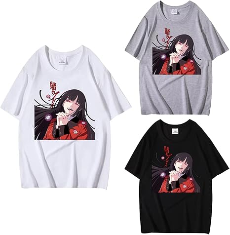 Amazon Tシャツ 賭ケグルイ 周辺の ティーシャツ じゃばみ ゆめこ Tシャツ アニメ風 半袖 100 コットン カジュアル 可愛い 柔らかい 快適 丸首 夏服 日常着 学生用 大人用 青少年 メンズ レディース 22新モデル 03 Xl アニメ 萌えグッズ 通販