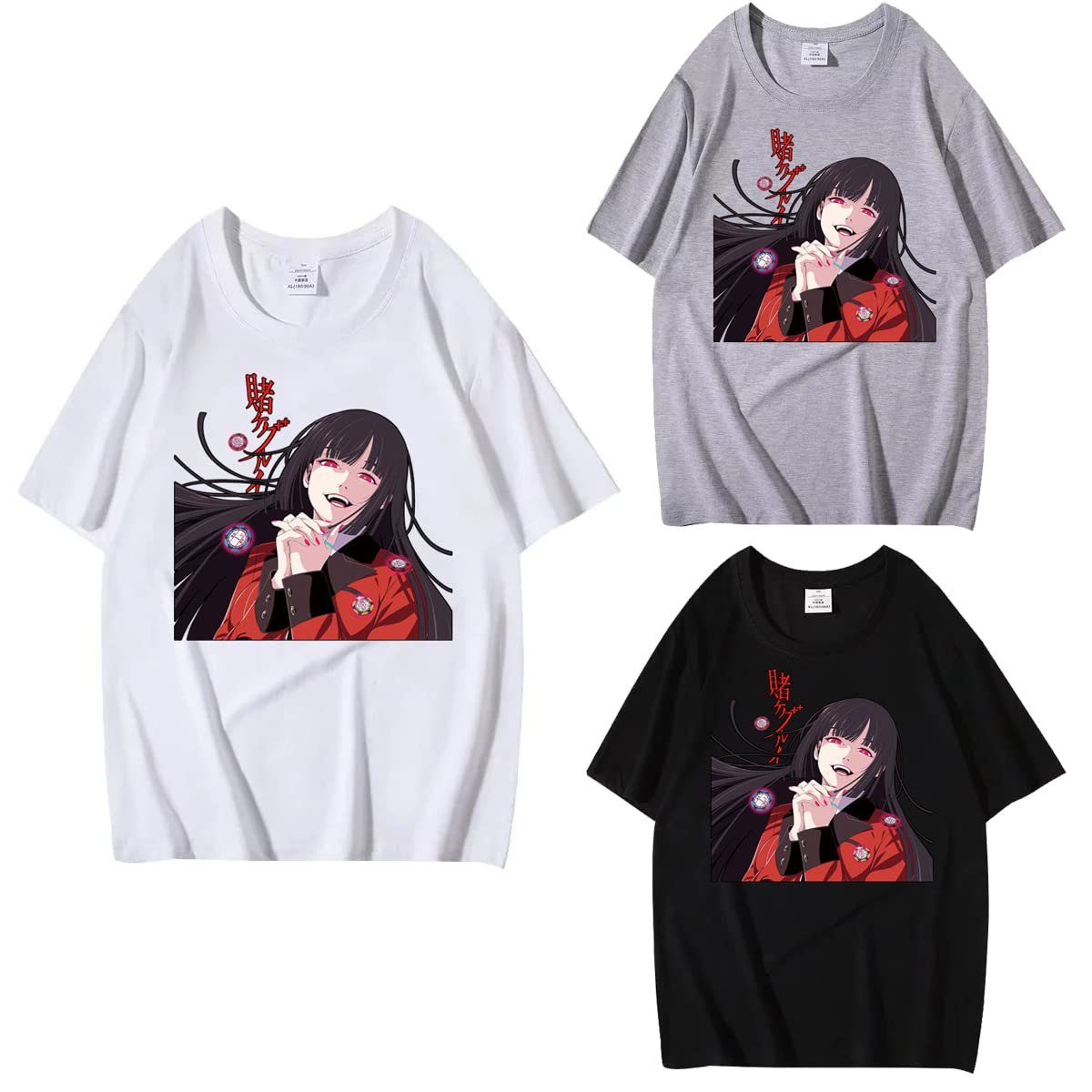 Amazon.co.jp: Tシャツ 賭ケグルイ 周辺の ティーシャツ じゃばみ ゆめ 