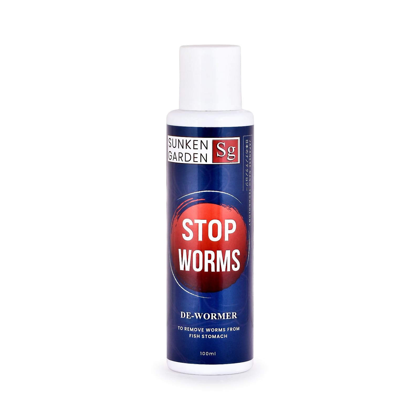 Sunken GARDEN Stop Worms De-Wormer 100ml Anti-Parasite Treatment for Aquarium Fish Eliminates Internal & External Worms Safe for Freshwater & Tropical Fish Fast-Acting Liquid Formula-image-26