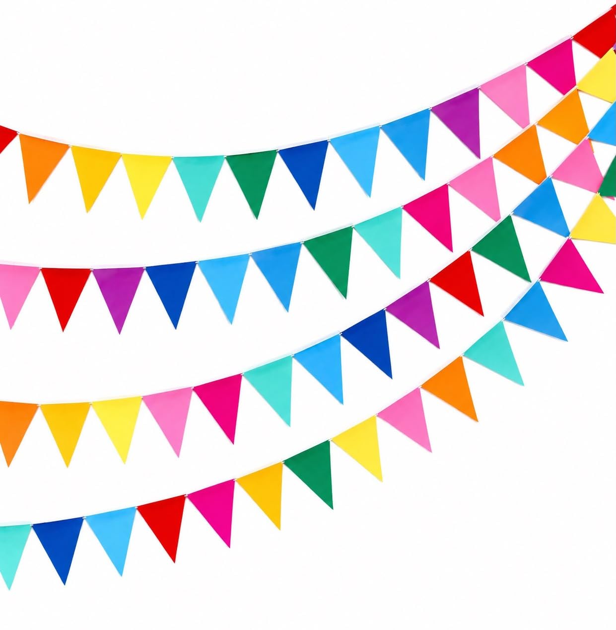Rainbow Flag Bunting - Birthday Party Decorations -8 Rainbow Flag Bunting - Birthday Party Decorations -8