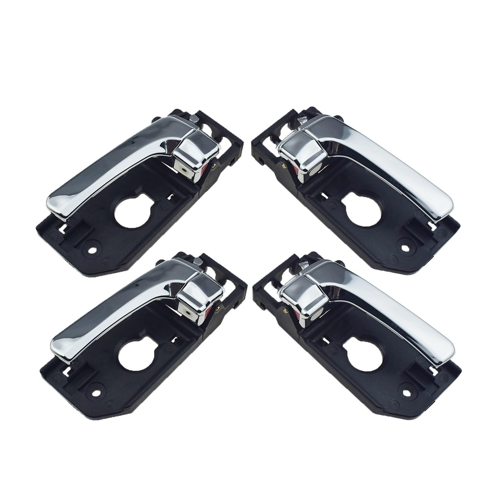 Xyszqjzyp Door Handle Set 4Pcs Car Interior Door Panel Handle Car Left Right Side Interior Door Handles Silver For Sedona For Carnival For Entourage 82610-4D010 82620-4D010