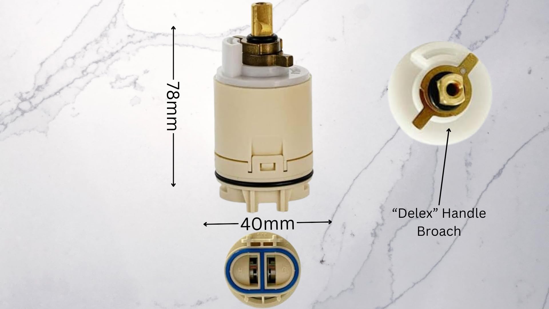 Peerless® RP70538 1-Function Valve Cartridge, For Use With Peerless® Tub and Shower Faucets, Import