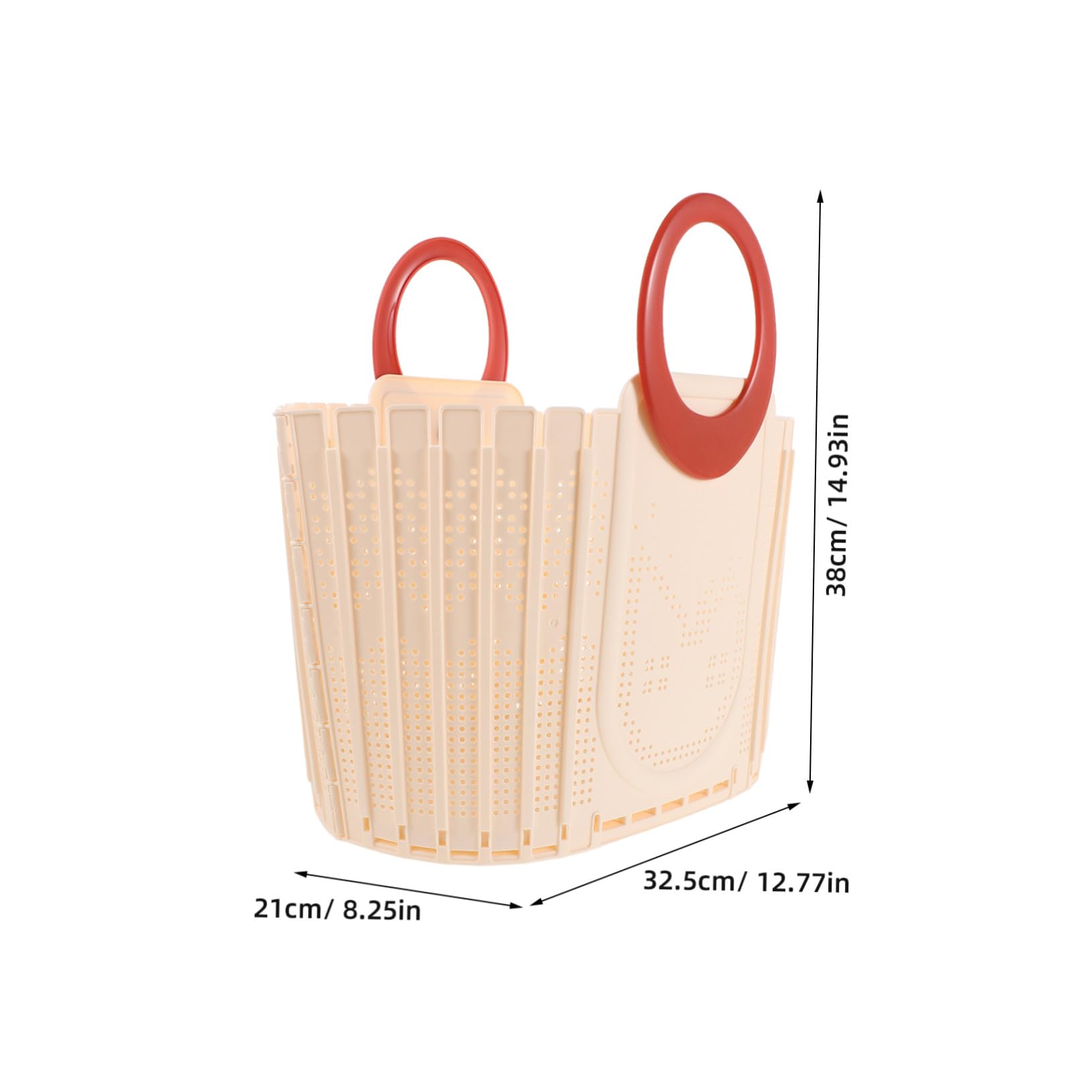 Cesta de Ducha Portátil Plegable con Asa Cesta de Plástico Ventilada para Colgar Pared Organizador Compacto para Baño Camping y Dormitorio
