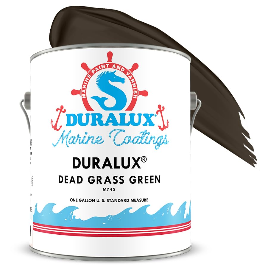 DURALUX Camouflage Paint – Dead Grass, 1 Gallon, Camouflage Marine Paint for Boats, ATVs, Hunting Blinds & More, Adheres to Steel, Metal, Wood, Fiberglass & Aluminum