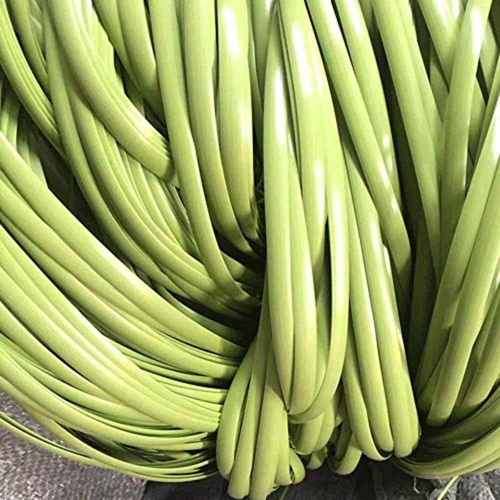 OUdini Pe Rattan Synthetic Rattan Woven Material, Plastic Rattan for Weaving and Repaichairs, Storage Baskets/Light Green