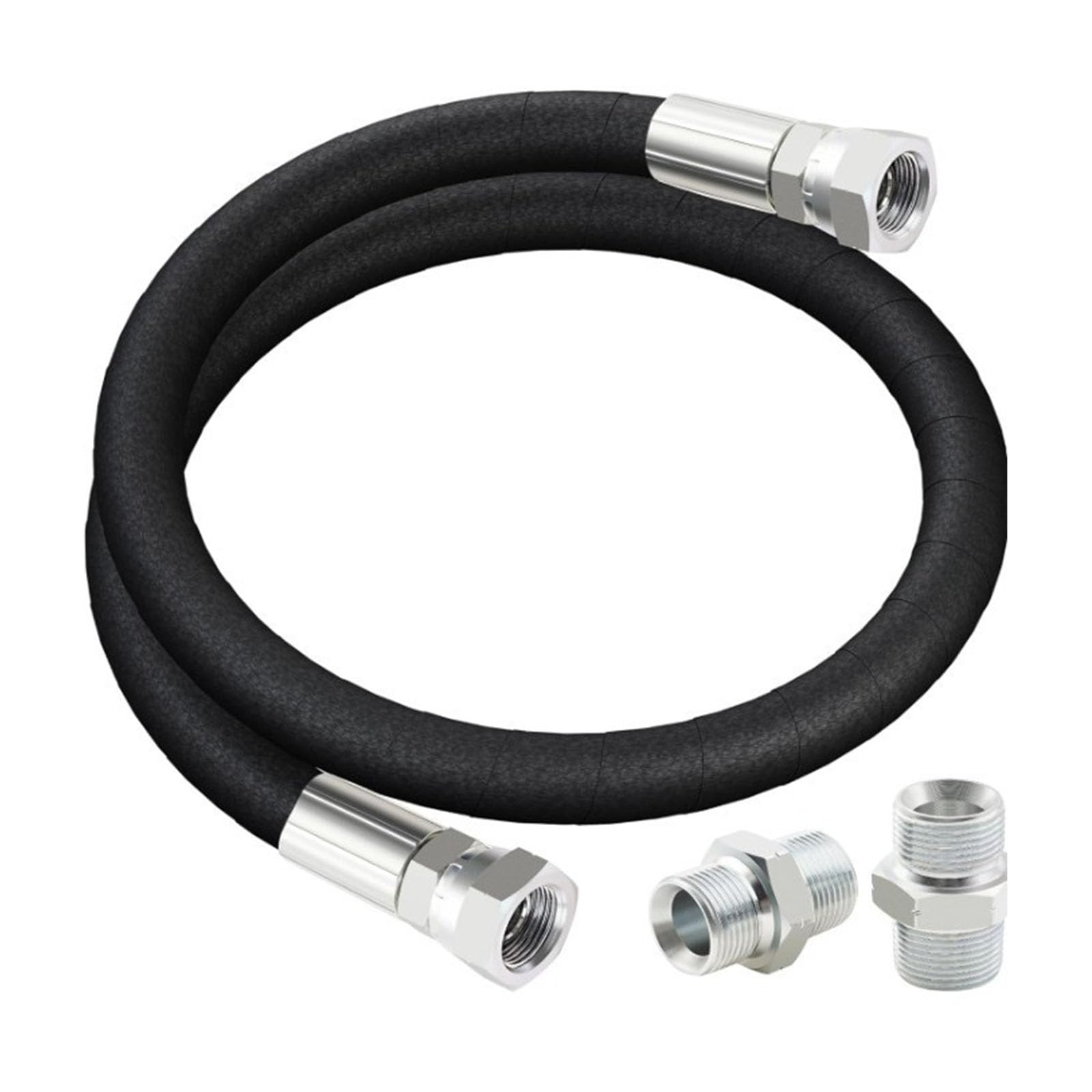 Robust 1/2 Inch Air Compressor Hose Withstands Extreme Pressure & Temperature Rubber Air Hose for Heavy Duty Use Manufacturing Plant