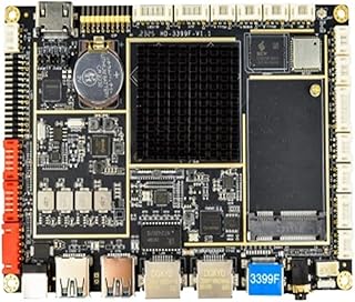 Compatible for Huidu，LCD Smart Motherboard HD 3399F LCD Controller Supports Internet Remote Cluster Control for Shopping Mall Hotel Airport(4Gx64G with Box)