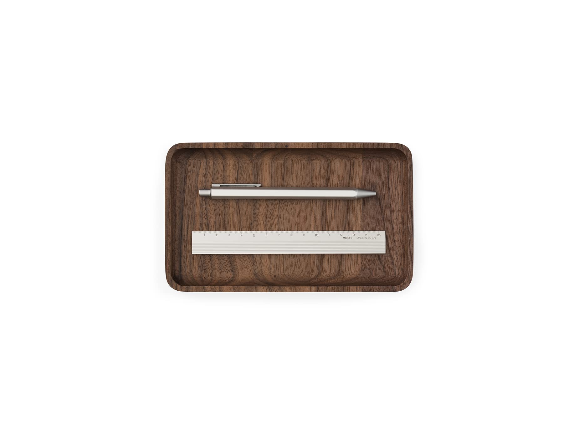 Oakywood Handcrafted wooden Catchall tray, Wooden desk organiser, Made in the EU, Natural wood desktop storage
