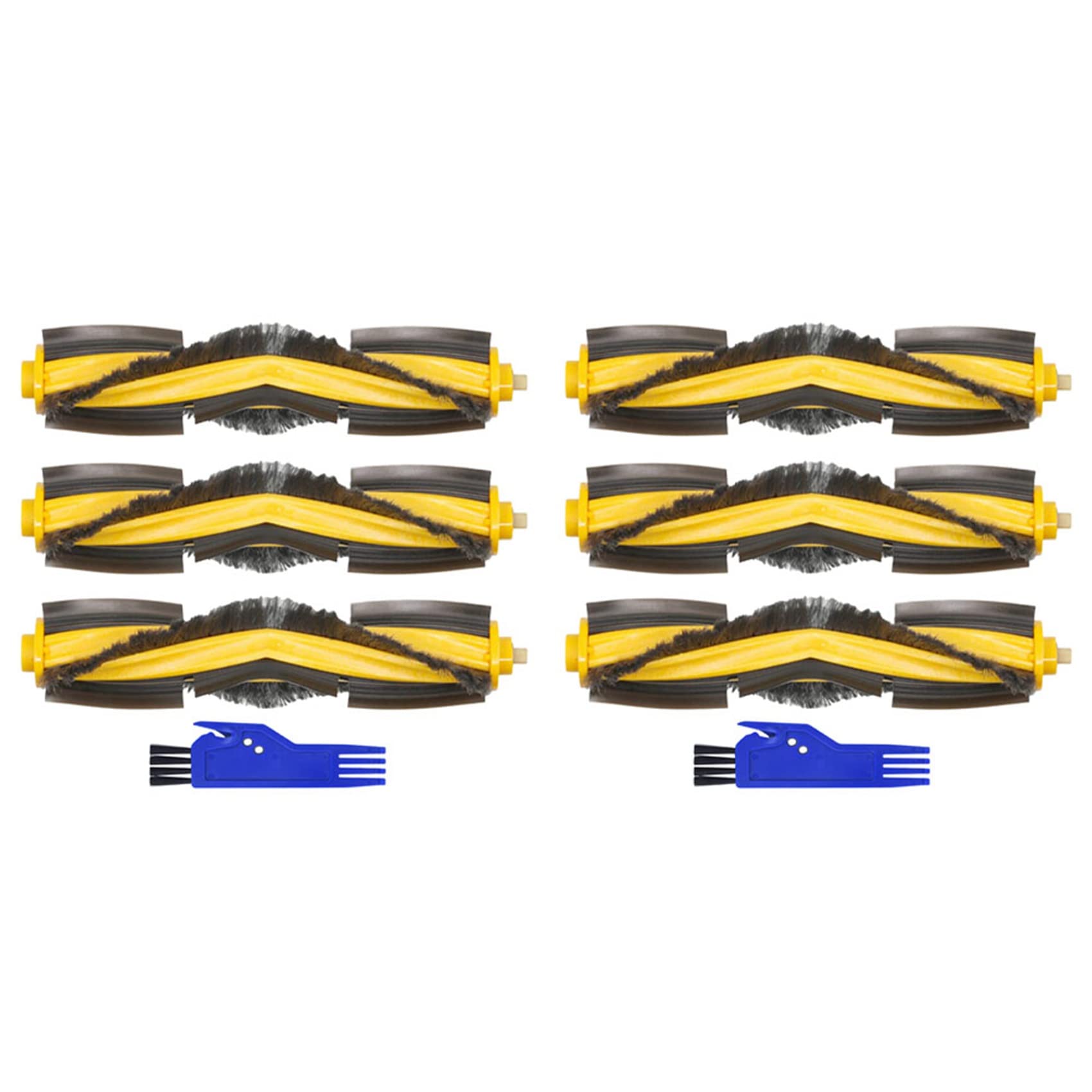 Hndhbfgrt 6x Roller Main Brush Parts for OZMO 920/950/T5/T8/T8 /N7/N8/N8+/N8 Pro Robot Vacuum Cleaner