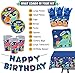 162 Pcs Dinosaur Tableware Set (Serves 20) - Dinosaur Birthday Party Supplies Set for Boys Including Birthday Banner, Plates, Cups, Napkins, Tablecloth, and More Dino T-Rex Party Ideas Decoration