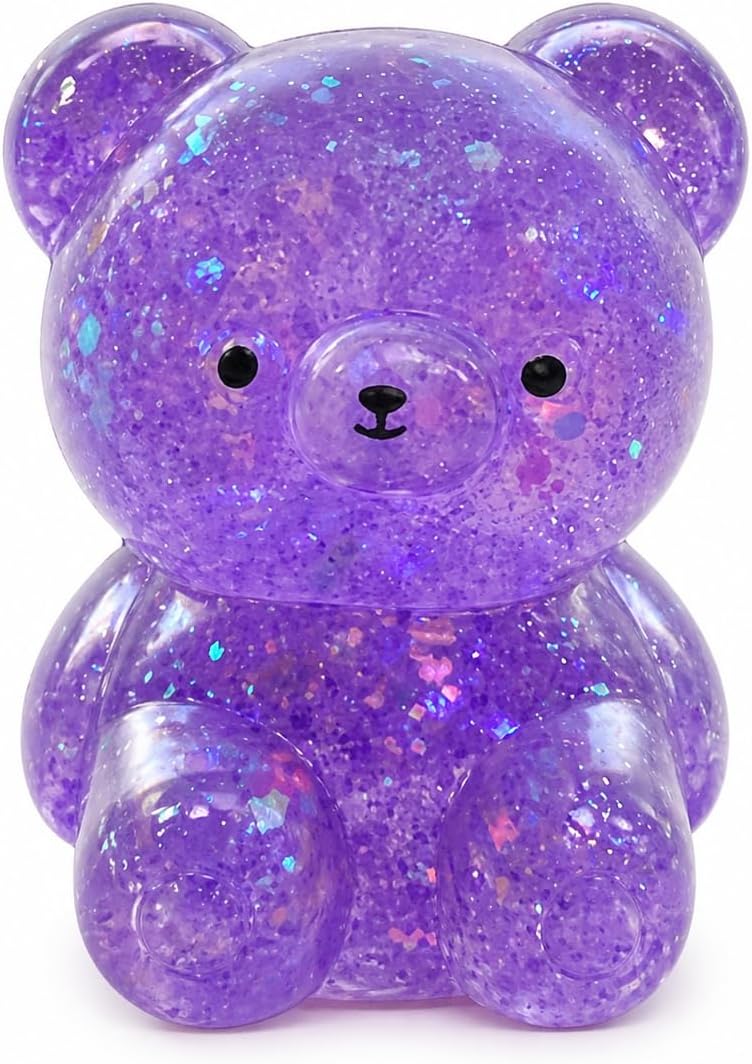 The Boo-Bear by Boo Lala: Perfect for Carpal Tunnel, ADHD, Fun, Boredom, Weight Lifting Grip Strength, and Nerve Health (Purple)