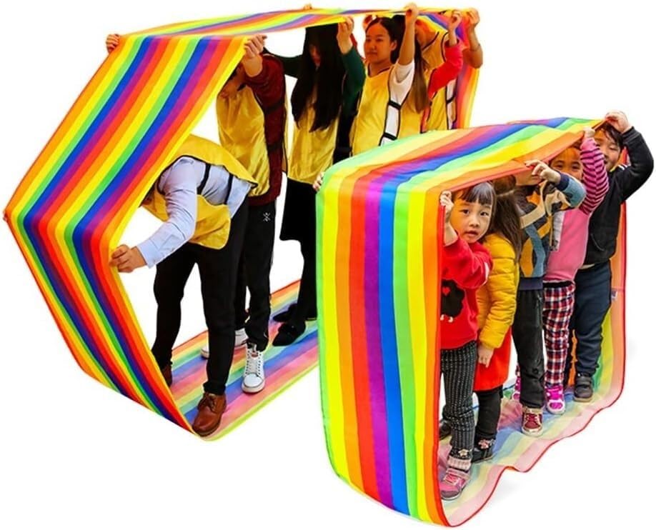Tapetes de juego de tela Oxford de 8M con colores vivos para carreras grupales de adultos