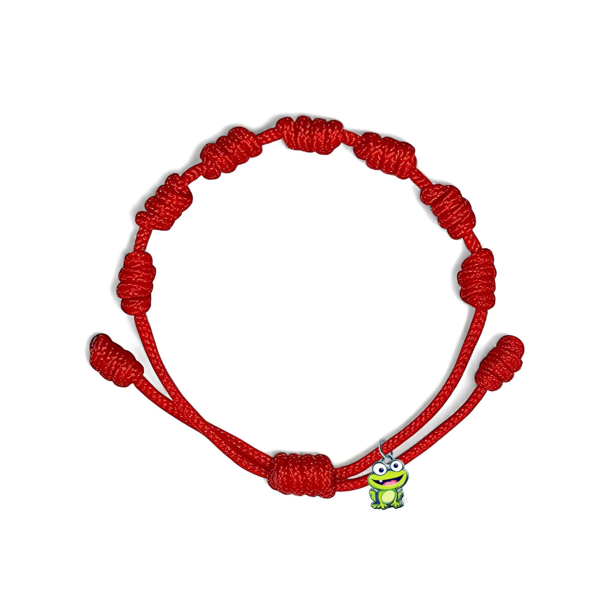 Pulsera 7 chakras con nudos roja para bebés y niños - Hilo rojo protección energía negativa contra el mal de ojo - Amuleto para la buena suerte - Talla pequeña