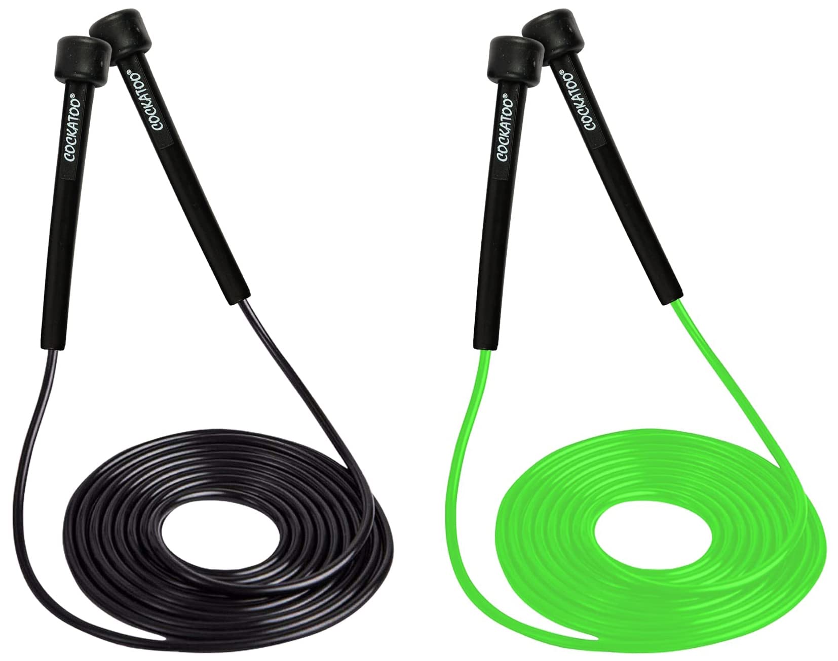 Cockatoo, Skipping Rope; Jump Rope (Black)+Cockatoo, Skipping Rope; Jump Rope (Green) (B098K1Y3S1) Amazon Price History, Amazon Price Tracker