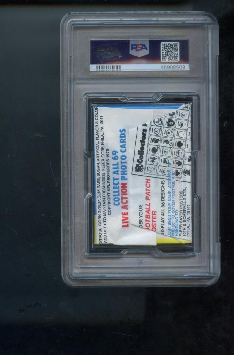 1979 Fleer Football Card Unopened Wax Pack NFL Graded MINT PSA 9 Action Photos