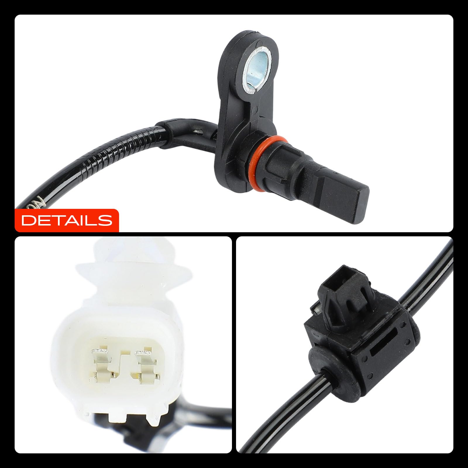 Frankberg Sensor de velocidad de ruedas Sensor ABS 2 Polos Compatible con H.i.l.u.x VIII Pick-up N1 Fortuner N15 N16 Replace# 107641,895430K060