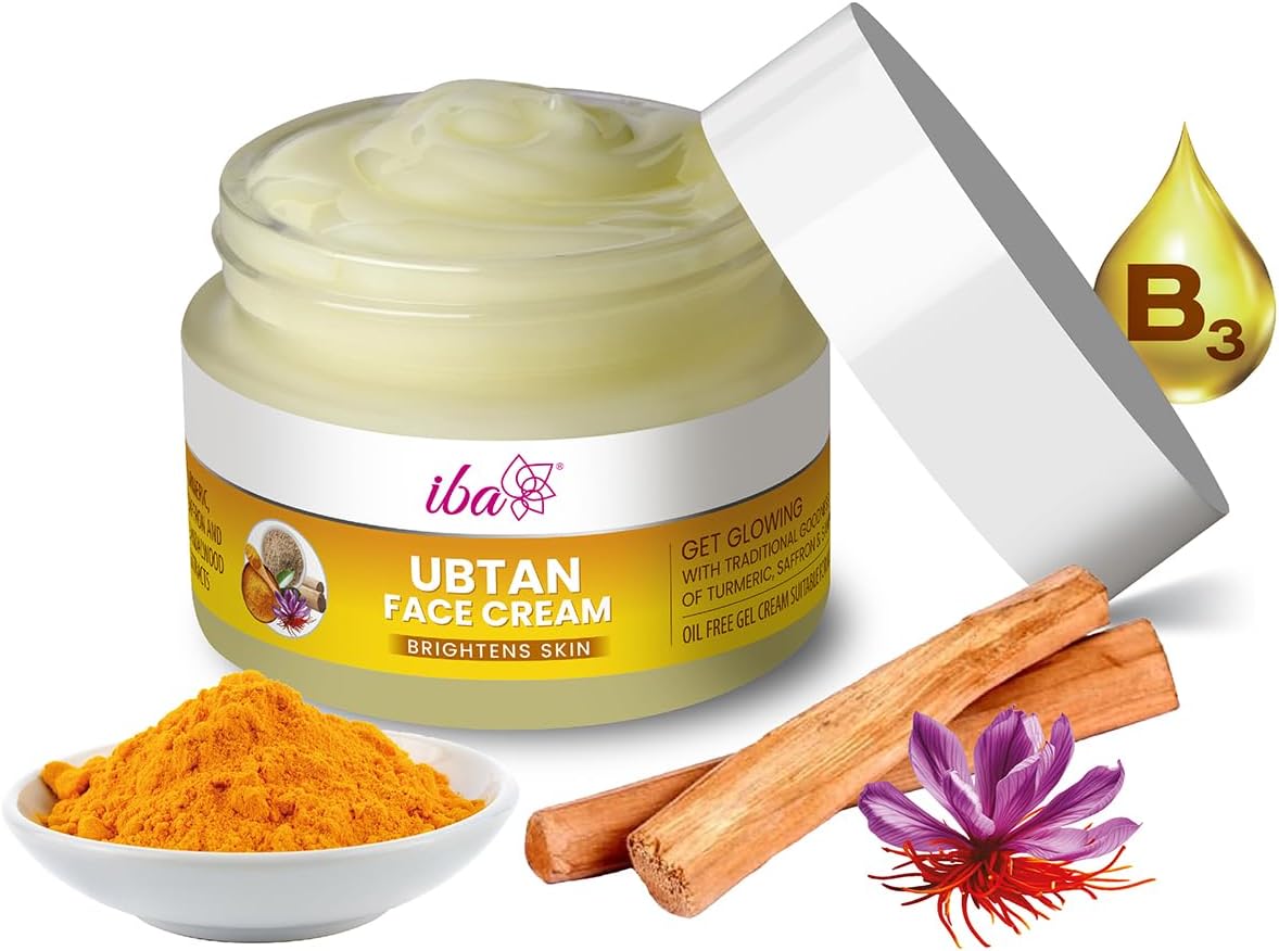 Ubtan Face Cream, 50g with Turmeric, Sandalwood & Saffron For Brightens Skins