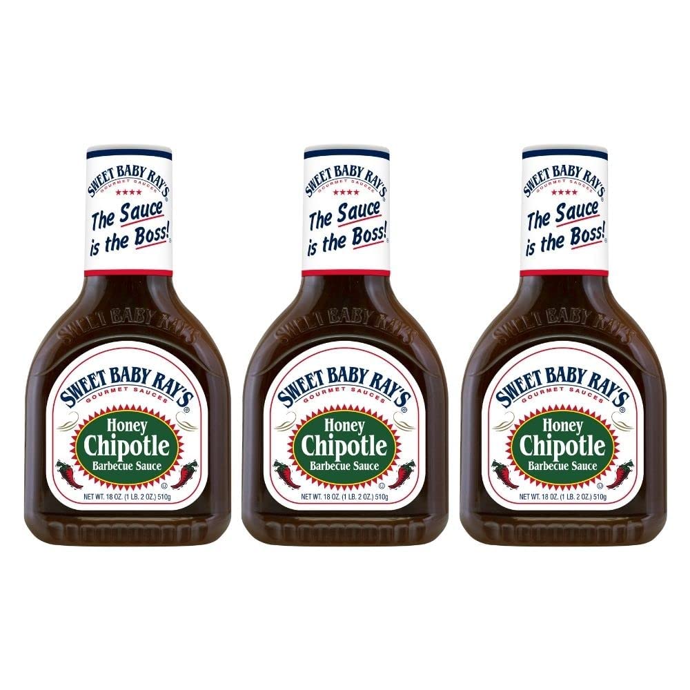 Sweet Baby Ray's Barbecue Sauce, Honey Chipotle 18 Ounce (Pack of 3)