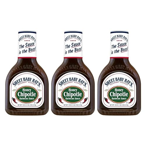 Miniatura 10 de Sweet Baby Ray's Salsa de barbacoa, chipotle de miel (18 onzas (paquete de 4))