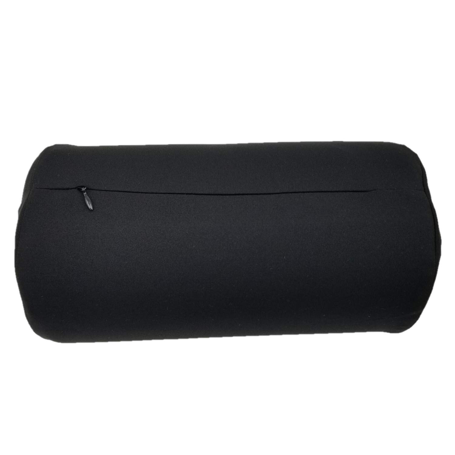 Bookishbunny Memory Foam Cylinder Bolster Roll Pillow 6 x 12 Black