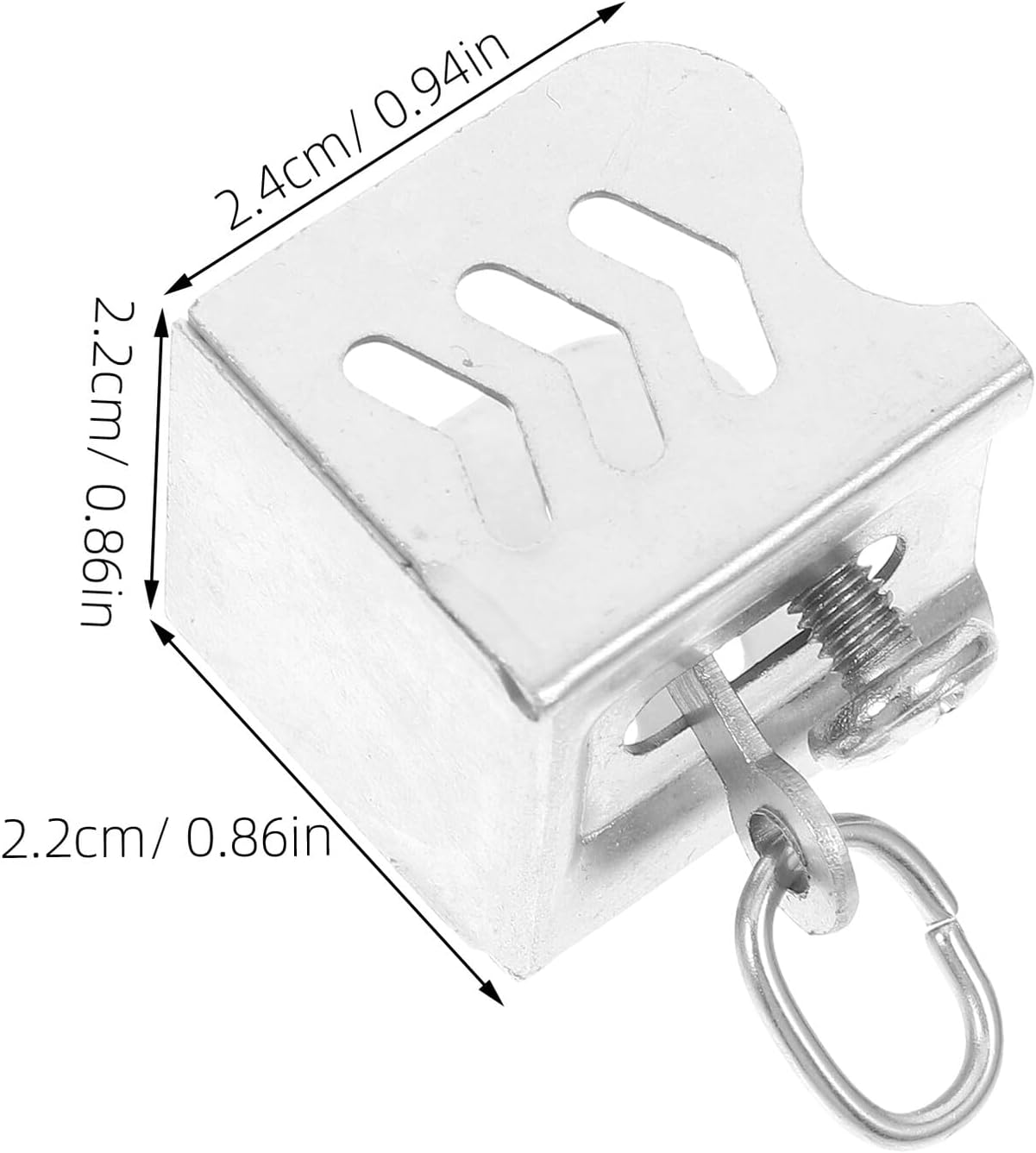12pcs Stainless Steel Ceiling Track End Caps for Curtain Rods Curtain Track Repair Parts for Wall Ceiling Mount Sleek Design Fits Straight Square Systems for Divider Drapes