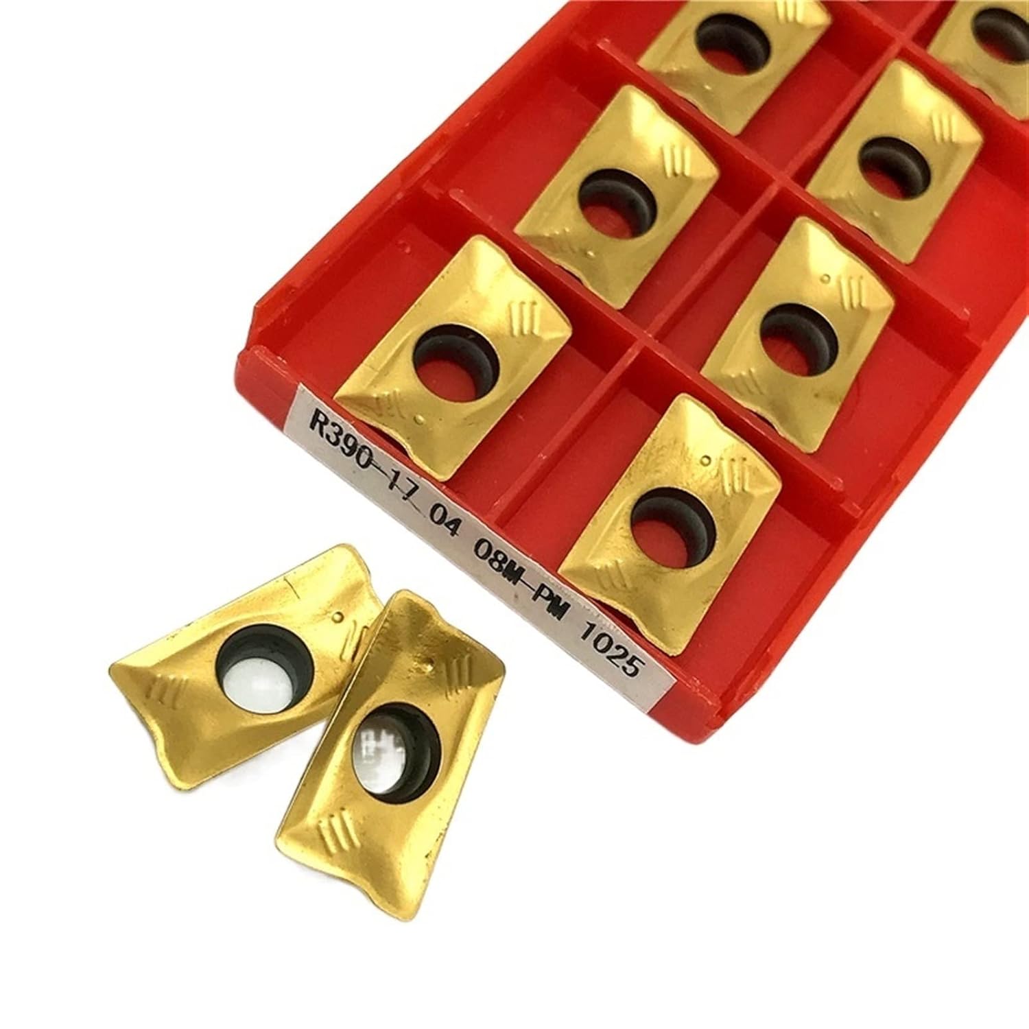 Indexable Lathe Carbide Insert 10PCS R390-170408M PM-1025 1130 Carbide Inserts Indexable Milling Insert Turning Tool CNC Lathe Cutting Insert(R390-170408M PM1130)