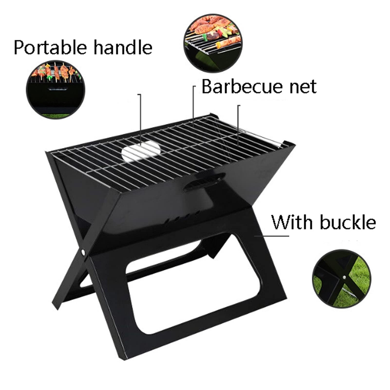 Grill Bbq Przenośny Grill Węglowy Składany Grill Węglowy Kuchenka Węgshish Kabob Grill Ogrodowy Ze Stali Nierdzewnej
