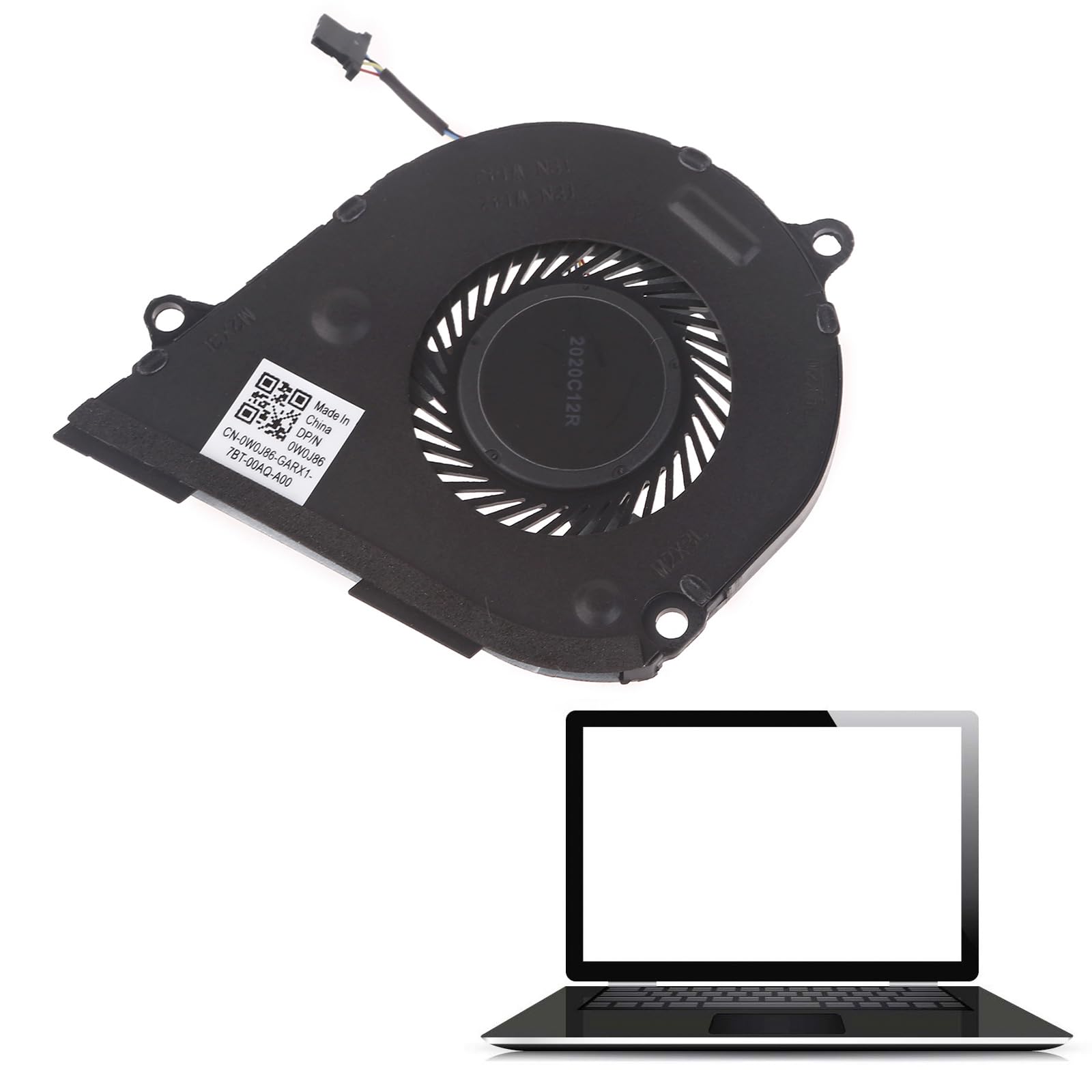Zunate Ventola del Radiatore della CPU da 9 Cm, 12V 45 CFM 22002200 PWM 4Pin Raffreddamento del Computer Dispositivo di Raffreddamento del PC