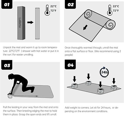 Miniatura 35 de Protector de alfombra para silla de oficina: 36 x 36 pulgadas, alfombrillas de plástico resistente para escritorio de computadora con borde