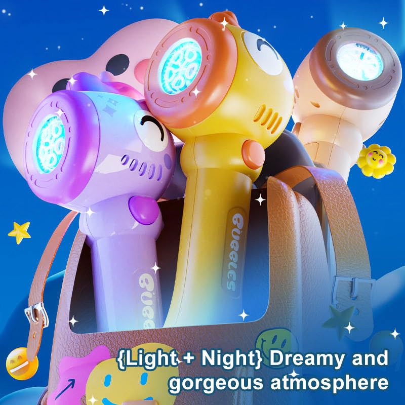 Image of Storio Bubble Wand Machine for Kids 3+ Years - Unicorn | Automatic Bubble Maker Toy with LED Lights & 12 Bubble Holes | Outdoor Bubble Toy for Boys Girls | Birthday Return Gifts Party Favors for Kids