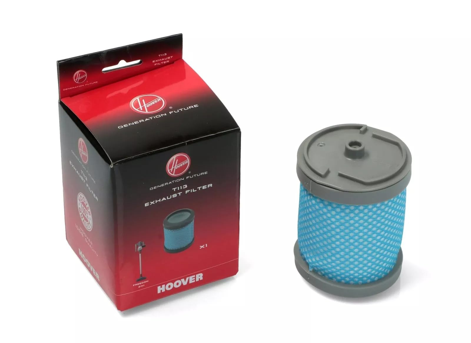 Hoover T113, Exhaust Filter For Vacuum Cleaner, Exhaust Filter, Extra Filtering, Genuine, Compatibile Con Aspirapolvere A Traino Hoover Freedom 2in1, Freedom Handy