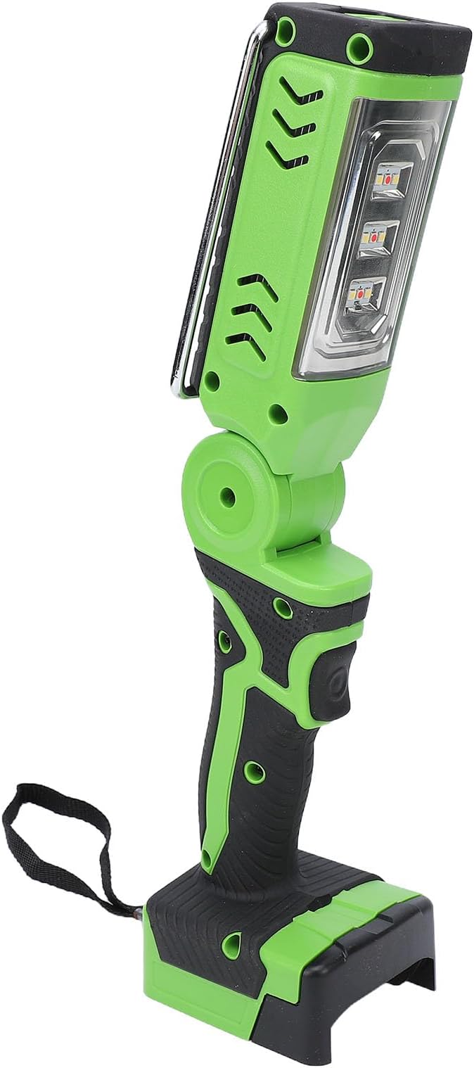 – Cordless LED Work Light, 2400lm Super Bright Portable Flashlight with USB Type C Charging and Red Strobe SOS Mode, for Camping Workshop Garage Car Repair(NO Battery)