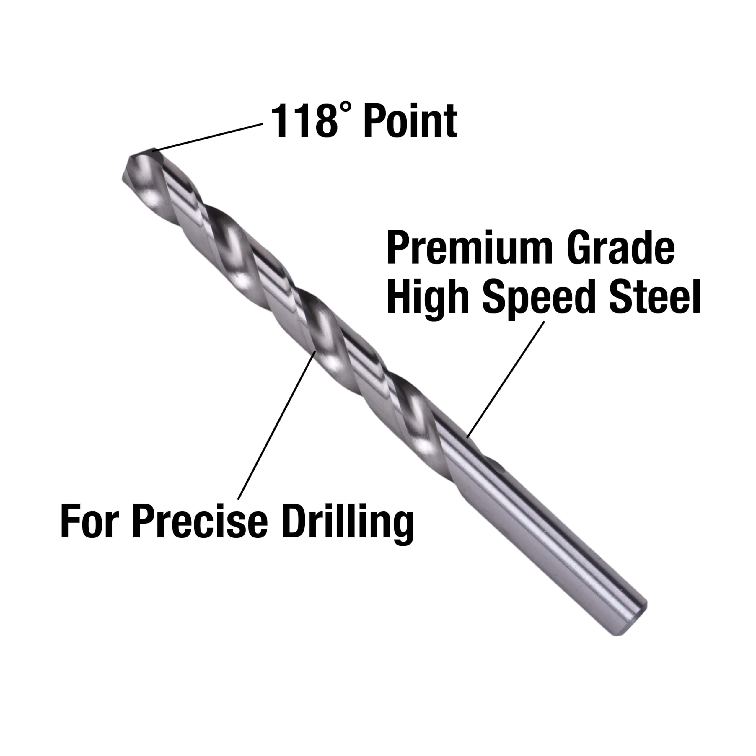 Century Drill & Tool 11618 Letter Gauge Drill Bit, Size-R : Amazon