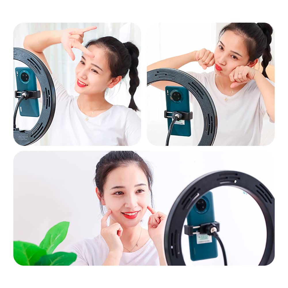 Aro de luz Led de 30 cm de diámetro | Anillo de luz de 12 Pulgadas para teléfonos móviles o cámaras | Selfies, Fotografía, Maquillaje, Youtube, TIK Tok Live | Cable USB y Mando