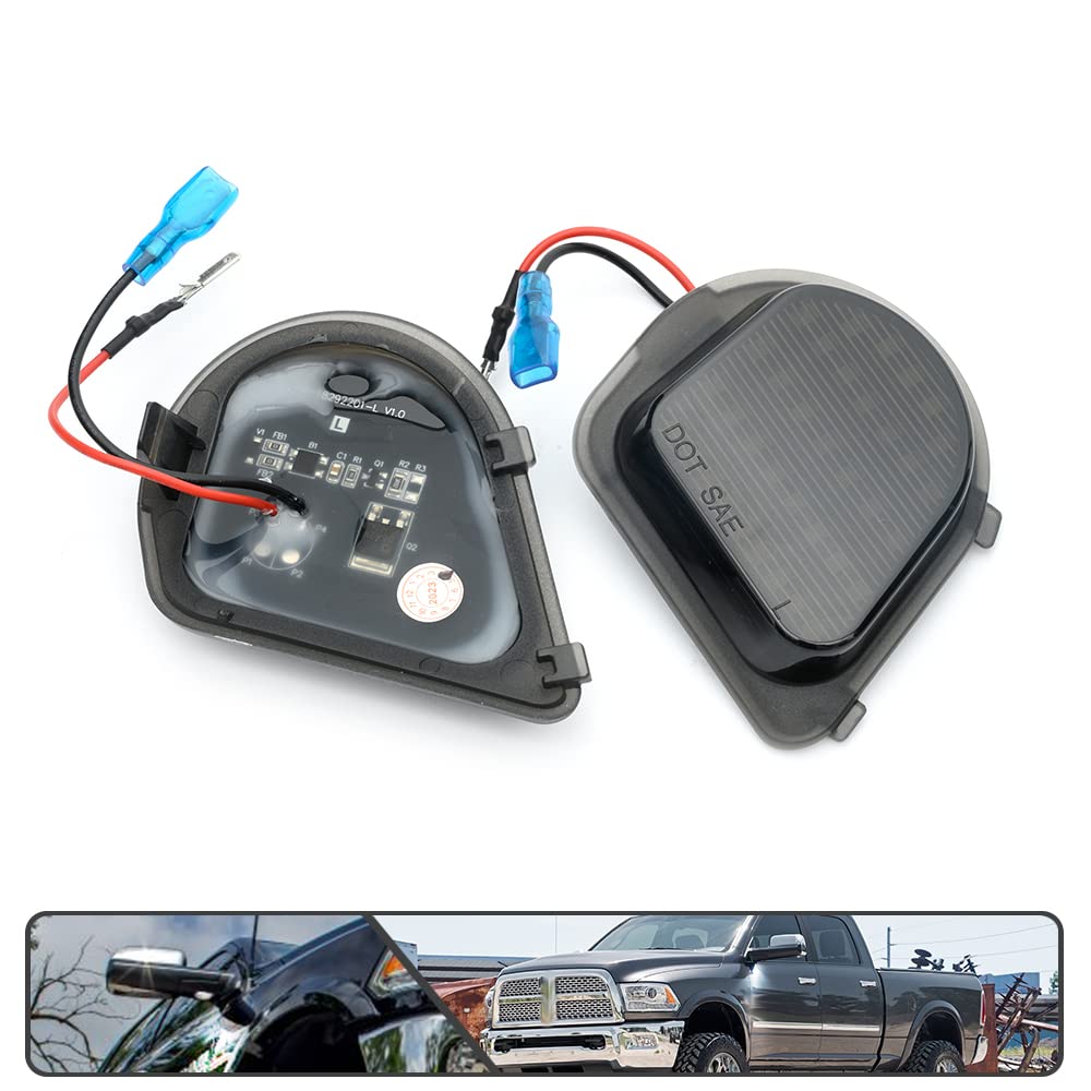 LED Under Side Mirror Puddle Light For 2010-2019 Dodge RAM 1500 2500 3500 4500 E - Foto 8