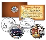 DALE EARNHARDT 7-Time Champ GM Goodwrench NC & FL Quarters U.S. 2-Coin Set