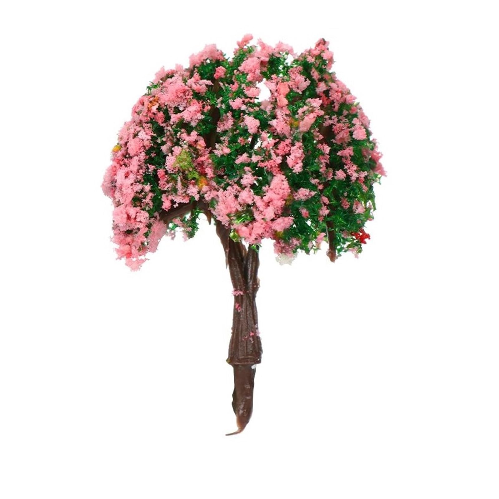 DUNSBY Model Trees 20Pcs 4CM Artificial Scenery Trees Miniature Flower Railroad Plastic Model Building Landscape Accessories(Color-08)