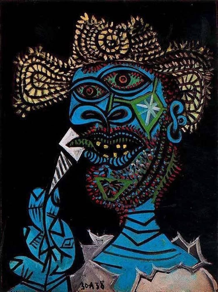 貴重肉筆！パブロ ピカソ 「麦わら帽子の男」水彩画 パリ ORSEY