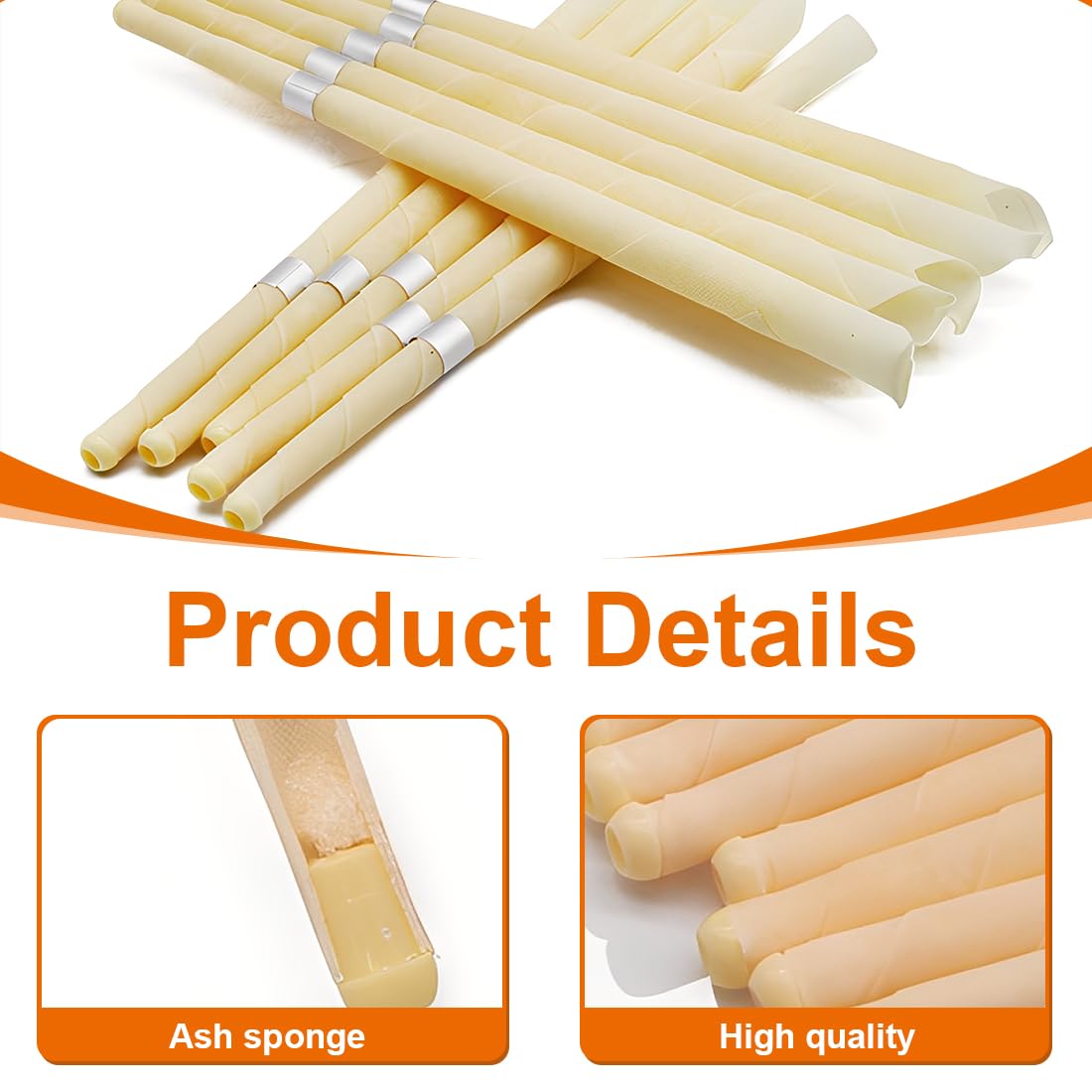 XPEX 1 Pezzo Candele per Orecchie Set,Coni Orecchie Cerume, Naturali Candele Dell'orecchio,Per la Pulizia Delle Orecchie,Con 5 Dischi Protettivi e 12 Tampone di Cotone