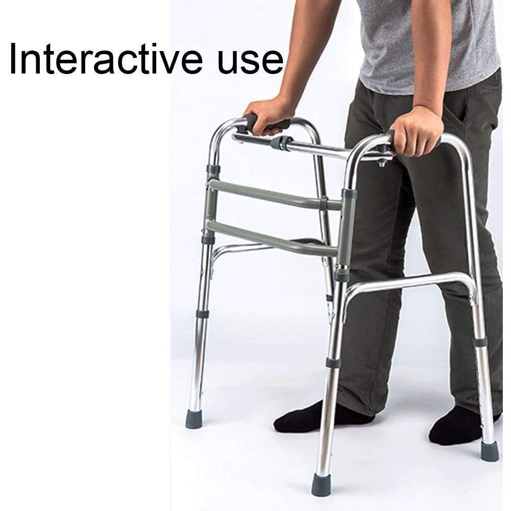 Walker For Seniors Rollator Składana rama do chodzenia z kółkami Lekka regulacja wysokości Walker Aluminiowy Rollator z interaktywnym trybem stałym little surprise