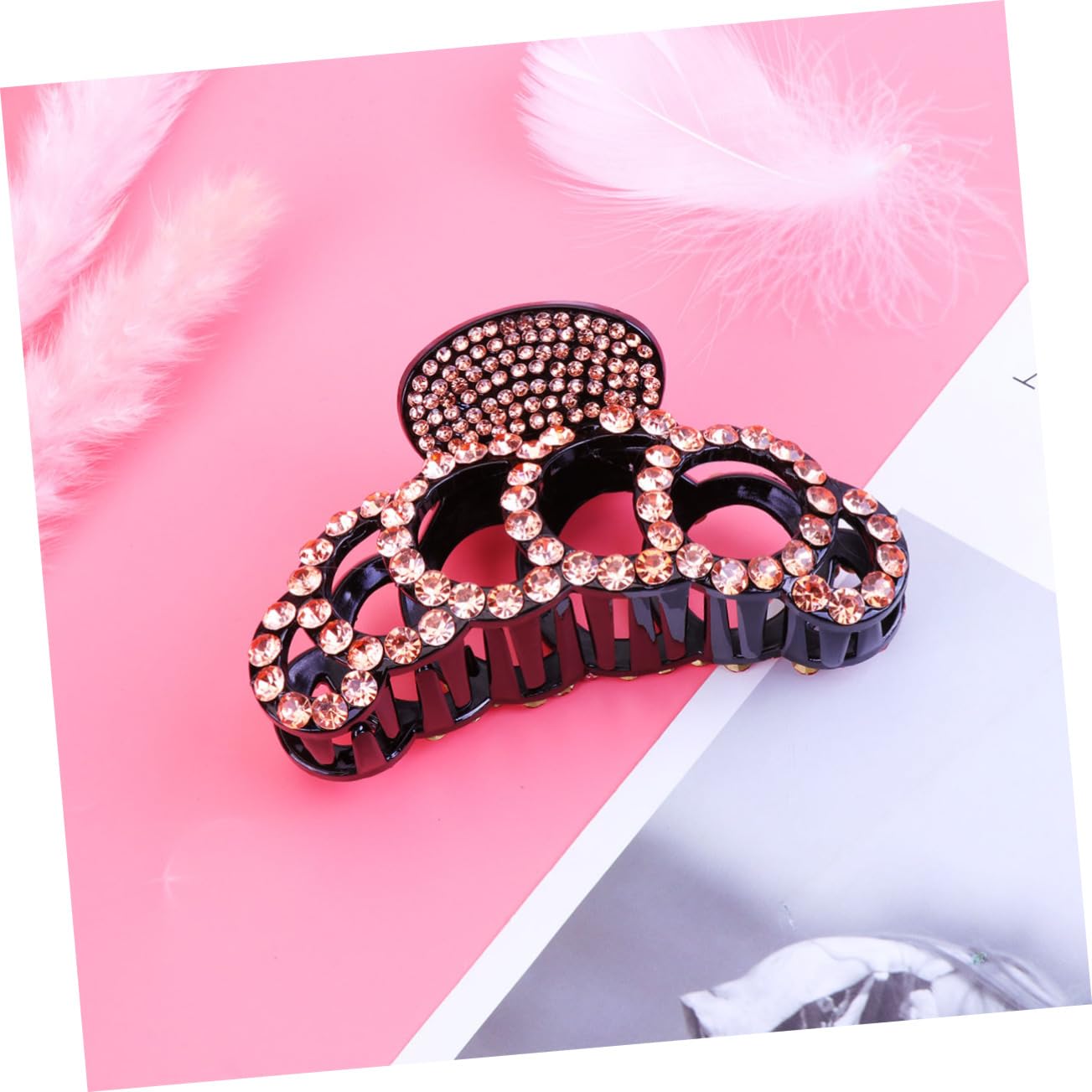 Housoutil 9stücke Teiliges Großer Haarklammern Mit Strass Für Elegante Hochsteckfrisuren Stylische Haaraccessoires Für Damen Violett Und Champagner