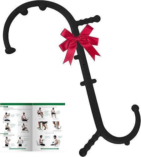 Caña de Masaje de Puntos de Activación Shrdaepe, Herramienta de Liberación Muscular Gancho de Automasaje, Varilla de Masaje Manual para Espalda,