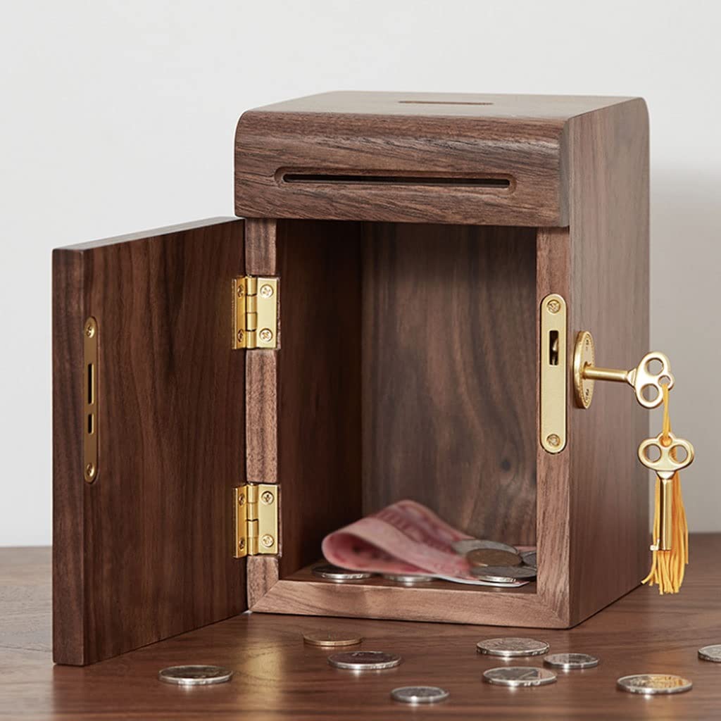 Tirelire Tirelire Adulte Coffre-Fort Épargne Pièce Pot Grande Capacité, Banque D'épargne Décor À La Maison Cadeau Boite Épargne(B)