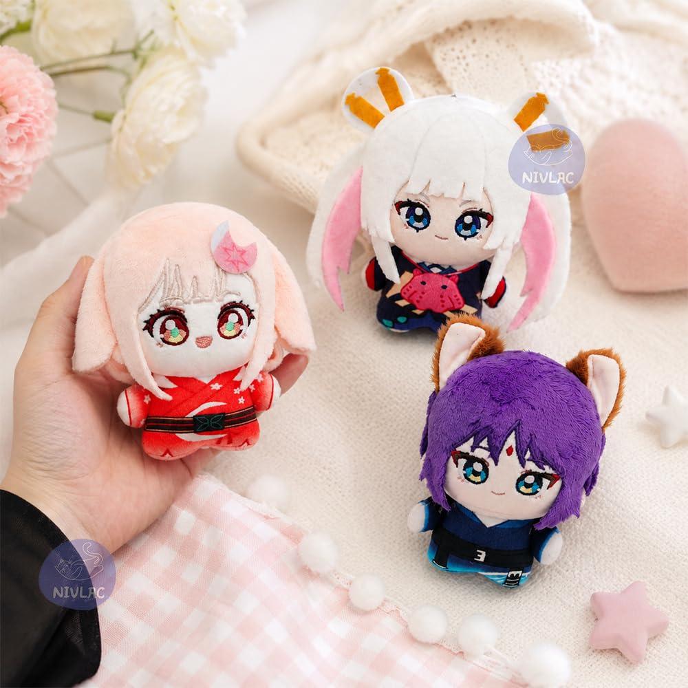 Amazon.co.jp: 超かぐや姫 ぬいぐるみ 10cm 【3種全部】 酒寄彩葉 月見