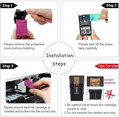 Miniatura 4 de Compatible con cartuchos de tinta HP 305XL Combo 305XL Cartucho de impresora de alto rendimiento para HP Deskjet 1255 2300 2710 para impresora HP