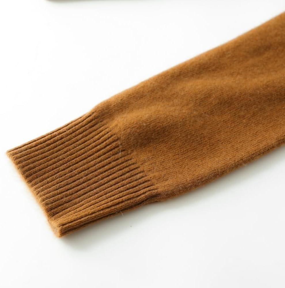 Women's Cashmere and Merino Wool Blend Long Sleeve Lightweight Warm V Neck Sweater - Image 6