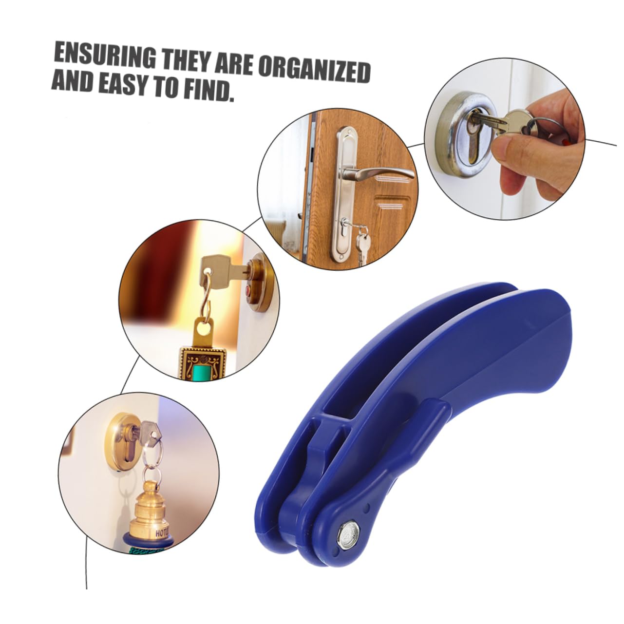 COLLBATH Key Turner Aid Set 3pcs Folding Key Splitter for Elderly Disabled Door Opening Aid